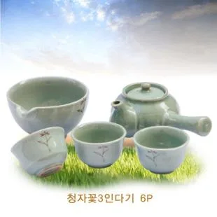 청자꽃3인다기