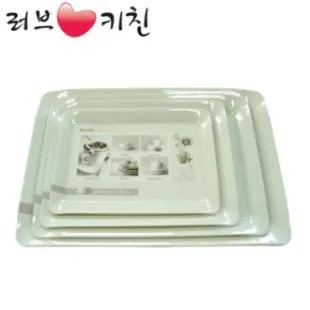 러브키친 웰빙사각쟁반 4P 