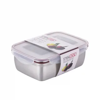 스텐락 국산 스텐밀폐용기 클래식 직사각 8호 2600ml