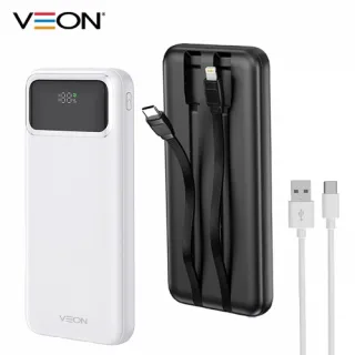 베온 더셀 PD20W LCD 케이블일체형 보조배터리10000mAh 
