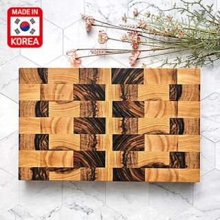 국산 명인 엔드그레인 도마 (월넷-중)