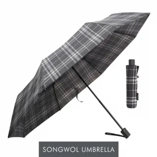 송월 3단 모던체크 우산