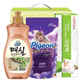 친환경 참그린매실500용기 피죤 크린백 3종