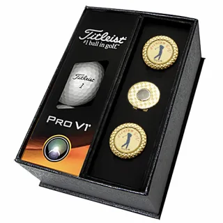 [G008-1]타이틀리스트 PRO V1(3구)+순금볼마커(2p)