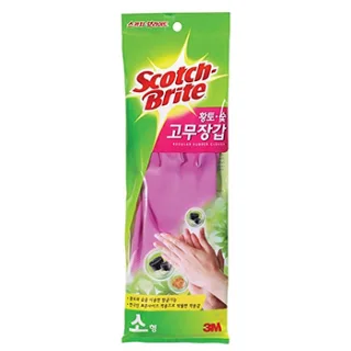 [3M]고무장갑 황토숯(소)