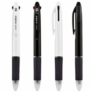 크라운 키넥스 2색 불투명 볼펜 0.7 mm