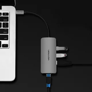 벤션 USB3.0 C타입 컨버터 허브 이더넷 어댑터 CHFHA