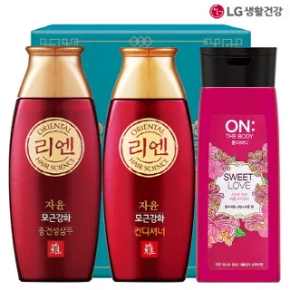 리엔한방샴푸 린스 온더바디워시 3종