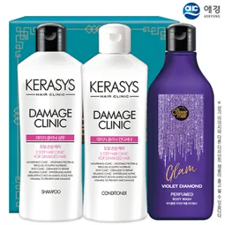 케라시스샴푸 린스 샤워메이트 3종