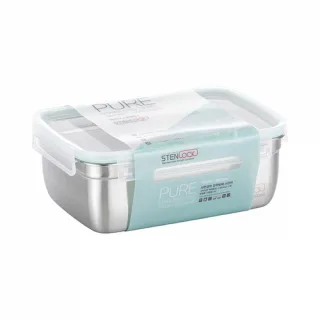 스텐락 국산 스텐밀폐용기 퓨어 직사각 8호 2600ml