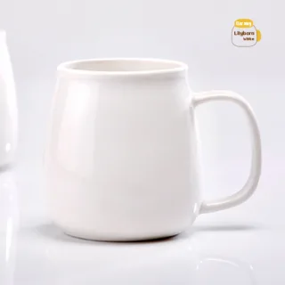 릴리본 화이트머그 370ml  / 13온스