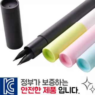 흑목원형미두연필 3p 바닐라원통세트