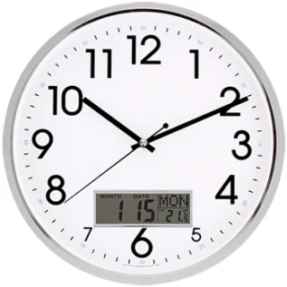 국민캘린더온도무소음벽시계 JS6012
