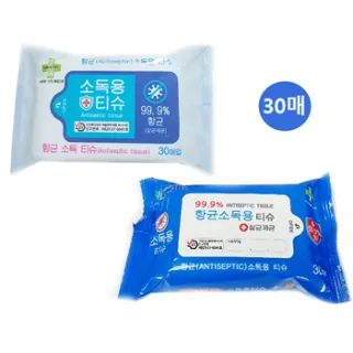 유한그린텍 소독용티슈 (30매)