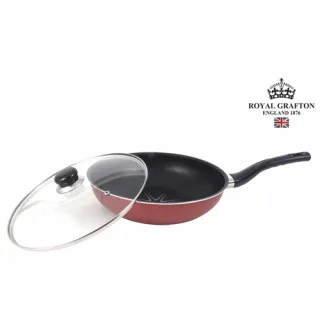 로얄그래프톤 솔리드 티타늄코팅 궁중팬 28cm + 유리