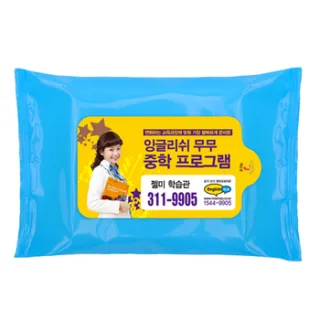 30매 스카이블루 물티슈