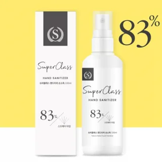 슈퍼클래스 핸드터치 소독용 에탄올 손 소독제 100ml (스프레이형)