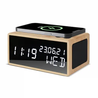 우드쇼 R1501 블루투스 스피커 15W 고속 무선충전