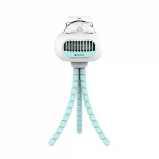 날개없는 자바라 문어발 탁상형 무선 데스크 미니 선풍기 ST-CF110