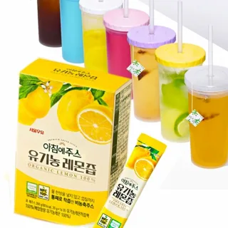 레몬즙 + 빨대텀블러 1+1 서울우유 레몬즙100% 1