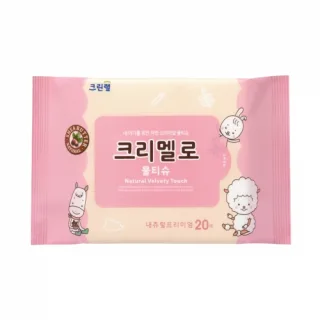 크리멜로 내츄럴 프리미엄 물티슈 20매
