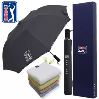 PGA 2단자동 로고바이어스+180g 모달타올 세트
