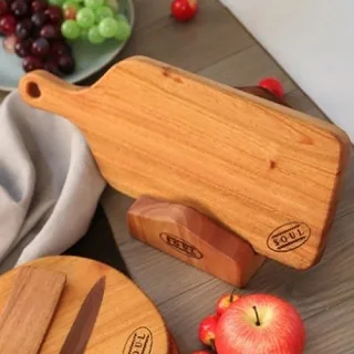 소울 마호가니 손잡이 슬림도마