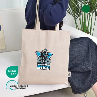 오코텍스리사이클_베이지 컬러 라이트 에코백(38cm*42cm) 