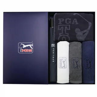 PGA 2단자동무지+바스타올+190g호텔타올 3P세트(
