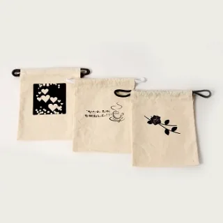 국산정품 에코파우치 - 양쪽끈 (소/중/대)