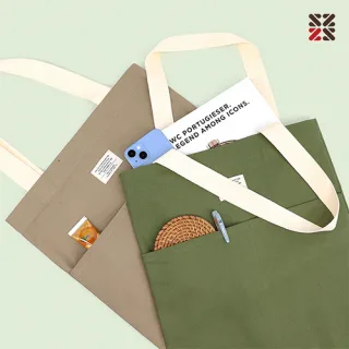 베이직 포켓에코백 