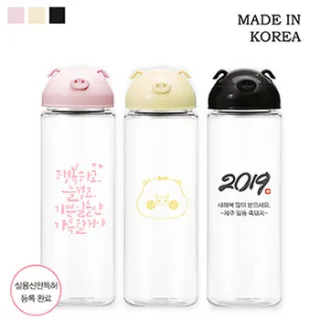 [맘젬] 파스텔 피그보틀 500ml