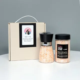 히말라야 핑크솔트210g+리필350g 그라인더 2P세트