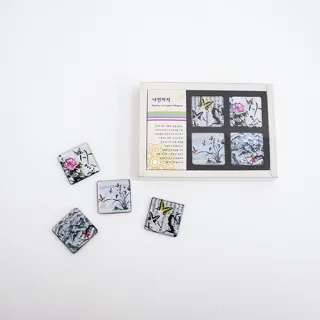 나빌레라 자개마그넷 4p 선물세트 (전통문양)