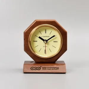 원목탁상시계 R-009