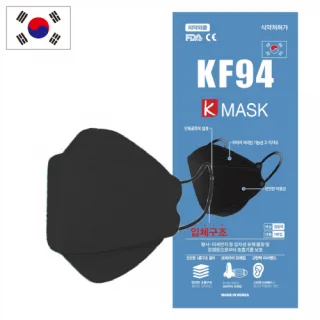 [국산] 케이마스크 KF94 황사방역 마스크 (대형) 블랙