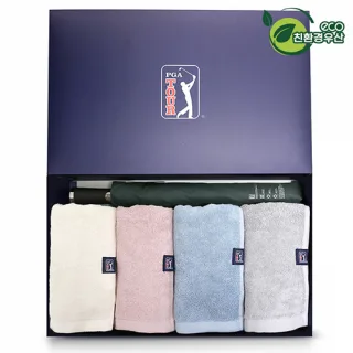 PGA 친환경그린 2단자동우산 + 200g코마사타올 4