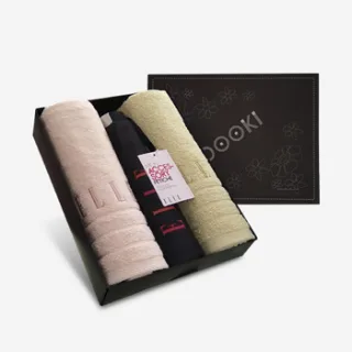엘르 베이직타올 130g 2매+무지로고3단우산 세트