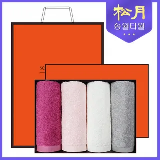 [송월타올] 솔리드뱀부얀 210g 4P 타올세트