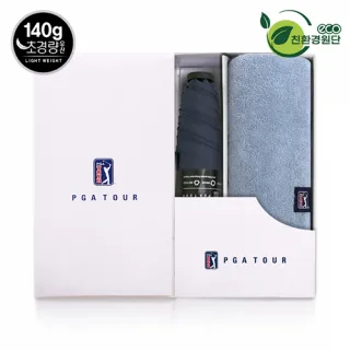 PGA 친환경그린 3단수동 경량스키니+200g코마사타올