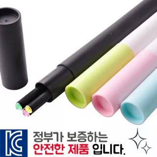보석연필 3p 바닐라원통세트