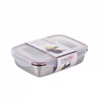스텐락 국산 스텐밀폐용기 클래식 직사각 7호 1800ml