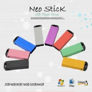 네오 메탈 스틱 USB 4GB~64GB 레이저인쇄 포장