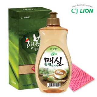 친환경 참그린매실500용기 망사수세미 2종