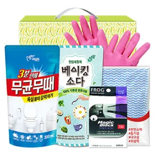 무균무때 베이킹소다300리필 고무장갑32cm 매직블럭소