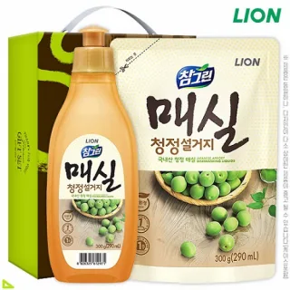 친환경 참그린매실300용기 매실300리필 2종