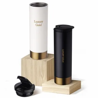 럭셔리 골드 이중구조 304 스텐 텀블러 500ml