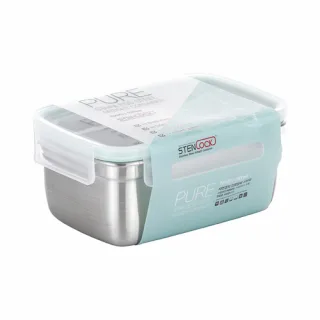 스텐락 국산 스텐밀폐용기 퓨어 직사각 6호 1000ml