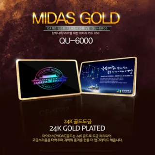 큐인스 QU-6000 마이더스 골드 카드형USB 4GB