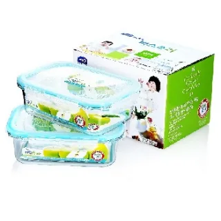  락앤락 비스프리 테이블탑 직사각2p세트(760ml*2